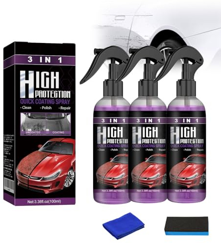 Curvefits Spray Nano Anti Rayures, Curvefits 3 in 1 Protection, Spray Anti-Rayures - Verre Liquide Carrosserie, Spray Anti Rayure Pour Voiture (3)