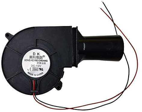 Ventilador de barbacoa con rodamiento de bolas, 12 V, 2 A, 5600 R/min, con conducto de 97 x 97 x 33 mm para cocinar soplador de barbacoa S