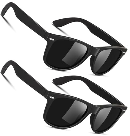 Sunier 2026 Hoher Schutz Sonnenbrille Herren Damen Polarisiert Retro Vintage 100% UV-Schutz Klassisch Golf Fahren Fahrende Angeln Reisen Cat 3 CE