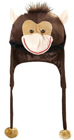 W WIDMANN MILANO Party Fashion - Tiermütze, Party Animals, Stoffhut, Plüschhut, Tierkostüm