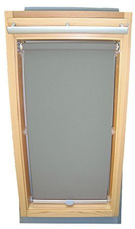 Hochwertiges Sichtschutzrollo Rollo für Velux RHL-EP GGL,GPL,GHL,GTL SK08 grau // Sichtschutzrollo/Sichtschutz-Rollo/Fensterrollo