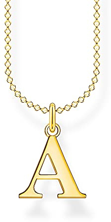 THOMAS SABO brev Ett guldpläterat silverhalsband KE2010-413-39
