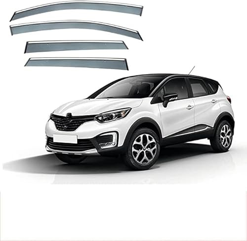 Juego de 4 Deflectores de Viento, Protector de Nieve para Lluvia Y Sol de Baja Acumulación de Calor para Reemplazo de Automóviles para Renault CAPTUR 2015-2019
