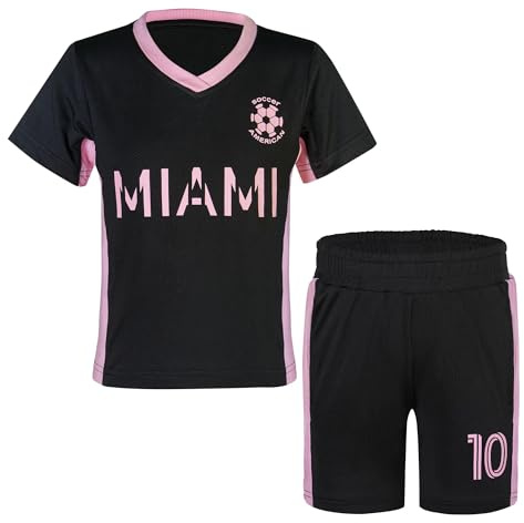 Cnins Toddler Soccer American Jerseys for Boys Soccer Futbol Uniforms for Girls Soccer Clothes for Kids (C-MAB,4T)
