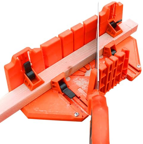 Xvilmaun Coupe-boîte de scie, guide de boîte de scie, chargement à onglet et kit de scie - Coupe précise, angle réglable, scie à onglet, boîte de scie à main, scie à dos en acier, organisateur