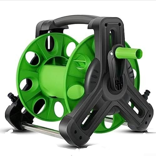 Étagère de rangement de jardin portable légère avec connexion de tuyau d'eau et double fonction pour suspendre ou poser debout