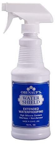 Obenauf's Water Shield Odorless Waterproofing Spray for Fabrics and Leather (16oz Bottle)