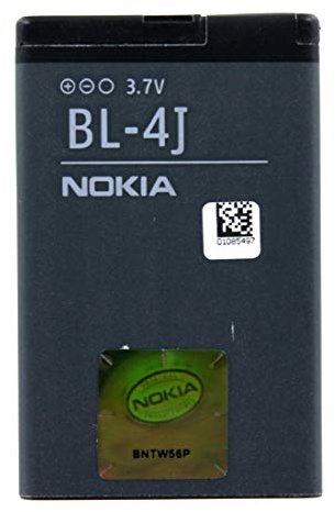 Nokia BL-4J Batteria Originale agli Ioni di Litio per Modello Lumia 620, 1200 mAh, Grigio