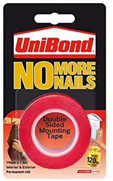 UniBond No More Nails Ultra Strong Roll Permanent 19mm x 1.5m [Pack of 1]