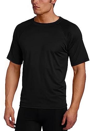 Kanu Surf Men’s Swim Shirt with Short Sleeves – UPF 50+ Rash Guard for Men with Quick-Dry Fabric (Small)