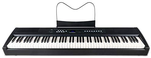 McGrey SP-100 Stagepiano (portables E-Piano mit 88 Tasten, Hammermechanik, Kopfhöreranschluss, Aufnahmefunktion) schwarz