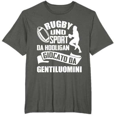 Sportivo Giocatore di Rugby Rugby è Uno Sport per Uomini Maglietta