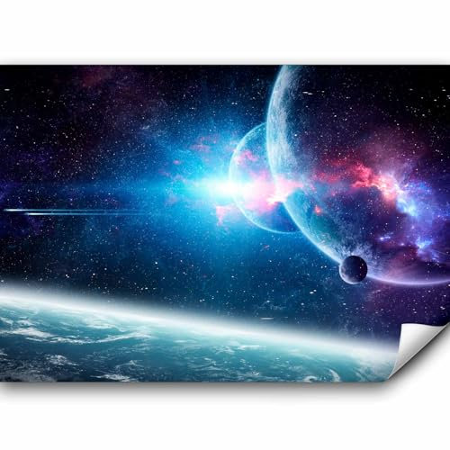 murando - Vlies Fototapete Kosmos Galaxy 350x256cm Foto Tapete Schlafzimmer Wohnzimmer Vliestapete XXL Motivtapeten Bildtapete 3d Effekt Wand Dekoration - Sterne Sonnensystem Universum Weltraum