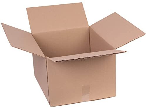 smiley pack 10 Stück Faltkartons 500 x 400 x 300 mm zweiwellig KK 110 braun Versandkarton Verpackungskartons 50 x 40 x 30 cm aus Wellpappe 2 wellig Karton Pappkarton Versandbox Paket Päckchen