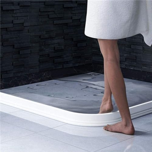Barriera dell'acqua del pavimento della stanza umida, striscia di blocco dell'acqua del bagno, striscia di sigillamento del PVC di separazione asciutta bagnata della soglia della doccia 100CM