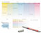 TOBJA Whiteboard Wochenplaner abwischbar A4 Selbstklebender Planer 30 x 21 | Kalender mit To-Do Liste & Habit Tracker | Wiederverwendbarer Wochenplaner für Wand & Kühlschrank (Planer inkl. Stift)