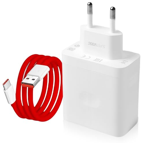 100 W USB-laddare för Oneplus SuperVooc Charge: Super snabbladdare, adapter med 1,5 m USB C-laddningskabel för Oneplus 13 12R 12 Nord CE 4 Lite Nord 4 3 2T 10Pro Oppo Reno12Pro 12F 11F realme12x