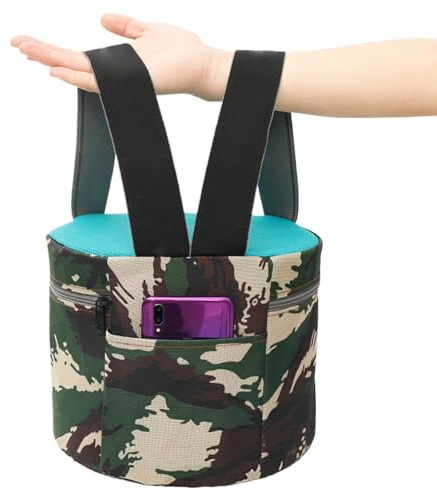 Opdestn Small Portable Stool | Agricultural Work Stool - Wearable Foam Working Seat Agricultural Assistant Chair for Gardening Yard Camping Fishing Lawn Harvesting Mowing Weeding Fieldwork Gardeners