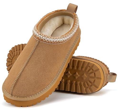 Mishansha Pantofole Donna Invernali Ciabatte Pelose Inverno Scarpe Casa Slippers Caldo Comode Antiscivolo Pantofola per Interni Esterni Kaki 38