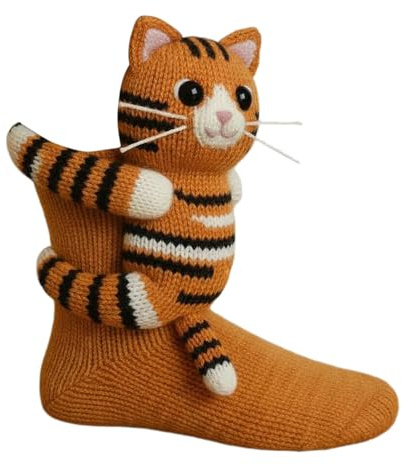 Calcetines antideslizantes para el piso del hogar Suéter de punto Calcetine casuales Zapatillas Calcetine para mujeres Calcetines Animales 3D Mujer Invierno de Punto Para Estar por Casa Ropa