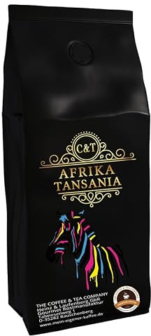 Kaffespecialitet från Afrika – Tanzania, landet av kilimandscharo- landskaffe – spetskaffe – låg syra – mild och nyrostad (helbönor, 3 x 1 000 gram)