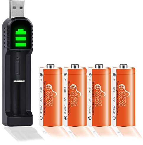 Batteria LR1 Pickle Power 4 pezzi E90 N LR1 MN9100 910 A batterie con caricatore LED per sperker, Bluetooth, lettore