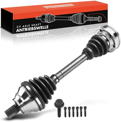 Frankberg Arbre de Transmission sans Couronne ABS Avant Gauche Compatible avec A3 8P1 Golf VI 5K1 Pas.sat CC 357 Tou.ran 1T1 1T2 1T3 Oct.avia II 1Z3 1Z5 Leon 1P1 Remplacer# 3C8407271