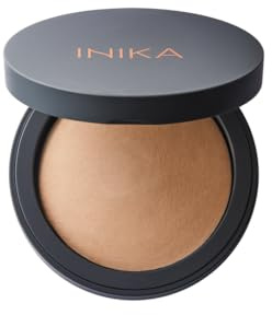 INIKA Organic Buildable Baked Mineral Foundation Compact Powder - Lightweight, Breathable Natural Base with Hydrating Squalane and Magnolia Bark Extract - Natural and Vegan Makeup, Trust, 0.28 oz