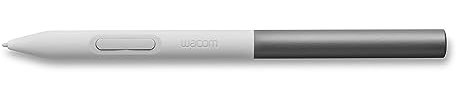 Wacom Ein Standardstift (für 2023 Edition Wacom One Displays und Tablets), weiße Vorderseite/graue Rückseite