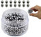 WISCRAFTER Mischkugeln/Farbmischkugeln Edelstahlkugel, 120 Stück rostfreie stahlkugeln Edelstahl Mixing Balls, 5,5 mm Paint Agitator Bälle Ideal als Miniatur Acrylfarbe Flaschen Beads