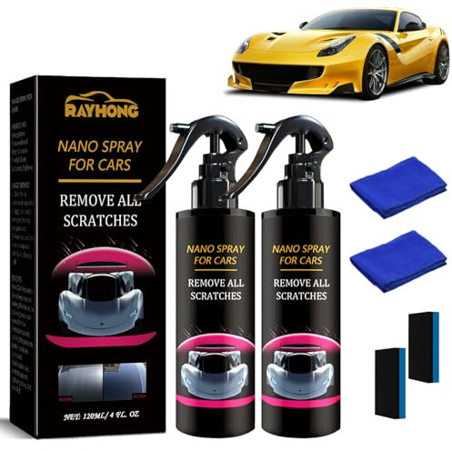 High Protection 3in1 Nano Spray, 300 ml Auto Keramikversiegelung, Car Coating, Scratch Repairing (2 Stücke)