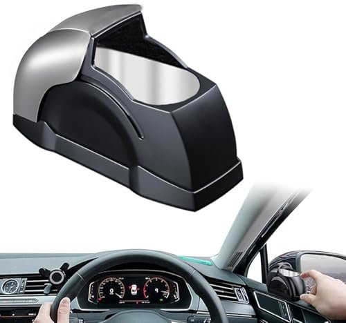 Windproof Car Ashtray with Lid Smell Proof - Detachable Fashion Portable Car Ash tray with Flip Lid for Cigarettes, Car Accessories Gift for Father Husband Friend Parents, for Home Office Car, Silver