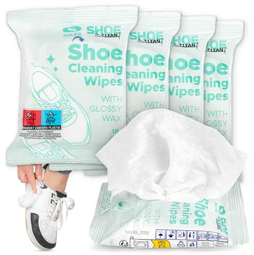 SULPO Tovaglioli per la pulizia delle sneaker – Efficace cura delle scarpe per chi è in viaggio, detergente per sneaker ad asciugatura rapida e delicato, perfetto per gli amanti delle sneaker e i