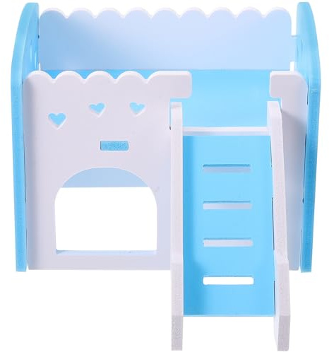 Veemoon Maison pour Cobayes et Rats Rampe, Cage Multifonction en PVC Résistante, Habitat pour Petits Animaux, Espace de Jeu et Cachette Confortable