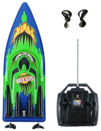 Homoyoyo Barco Alto de Juguete Cuadricóptero Profesional Acuático Motor Fuerte y Sistema de Enfriamiento por Agua, Diseño de Forma de Criatura Marina en Plástico Verde
