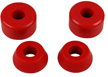 Skateboard Longboard Truck Replacement Bushings 4-Pack (for 2 Trucks) - Many Colors and Durometers (96A Red)
