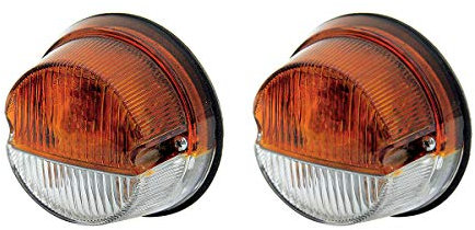 APSMOTIV – ensemble de clignotants avant ronds, adaptés au tracteur massey ferguson 135, pièces de lumières de tracteur