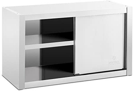 Royal Catering RCSSWC-100X45-S Edelstahl Hängeschrank 100 x 45 cm Wandhängeschrank Hängeoberschrank