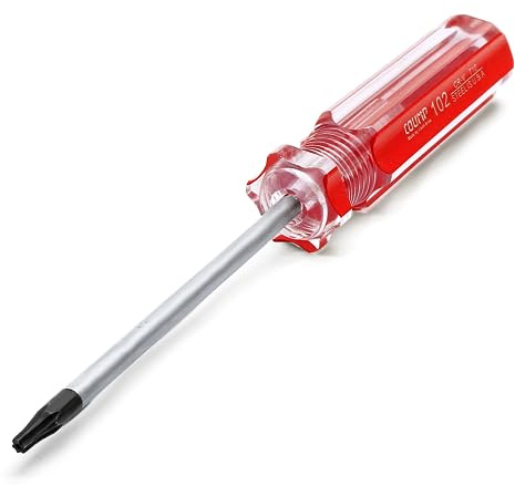 Luomorgo 1 st T10 Torx-skruvmejsel, T10 x 75 mm magnetisk spetsskruvmejsel med isolerat PVC-material, säkerhetstorxskruvmejsel för reparationsenhet, apparat