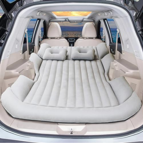air swimmers Auto-Matratze, 188„ L x 126“ B x 12“ H cm PVC beflockt Stoff hautfreundlich, geeignet für SUV Kleinwagen, Camping/Outdoor/Zelt Multi-Szenario-Anwendungen Von GeräTen Im Auto