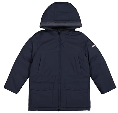Champion Legacy Outdoor B (306873) - Light Neoprene Woven145gr Hooded Giacca, Blu Marino (NNY), 5-6 anni (XS) Bambino FW24