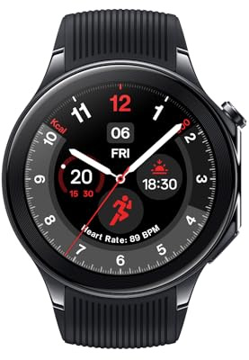 ONEPLUS Watch 2 Black Steel, 32GB, 100-Hour Battery, Health & Fitness Tracking, Sapphire Crystal Design, Dual-Engine, Wear OS by Google