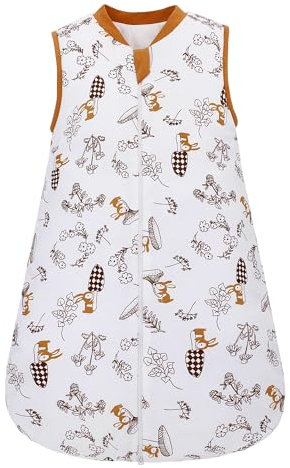 LAT Schlafsack Baby Winter Kinderschlafsack 2.5 Tog Warm Baby Winterschlafsack Baumwolle Babyschlafsack Neugeborene 0-12 Monate (Kaninchen, S/0-6 Monate)