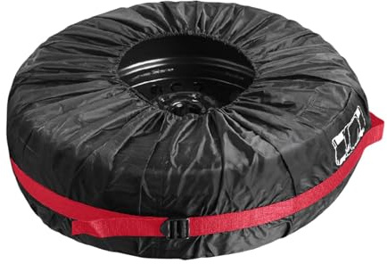 Honhoha Fundas para neumáticos de Invierno, Bolsa para neumáticos de Repuesto - Cubierta de Rueda de protección Solar | Cubierta Impermeable a Prueba de Polvo, Bolsa de neumáticos Ajustable portátil