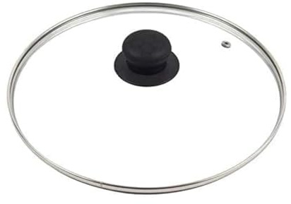 MIXEL 34 CM Glass Lid, Sturdy And Break-Resistant, Long-Lasting Use, Comfortable Grip, Perfect For Simmering Sauces, Soups, And Other Dishes,