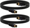 YARCHONN S-Video Cable 4 Pin Mini Din SVideo Male to Male Extension Cable,SVHS Lead Cord Male Connector for HDTV VCR DVD Projector Camera Camcorders -1.5M -2pcs (Male to Male)