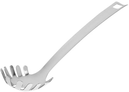 TIDTALEO Cucchiaio per Spaghetti Acciaio Inossidabile Servi Noodles con Design per Cucina Utensile Resistente e Facile da Usare per Filtrare e Pasta