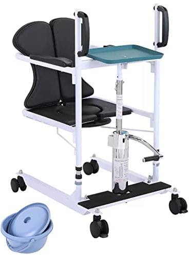 Sollevatore idraulico multifunzione per pazienti anziani e disabili, sedile diviso a 180°, sedia a rotelle, sedile per doccia e vasca da bagno, supporta fino a 150 kg