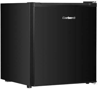 Corberó – Nevera pequeña - Mini Bar| CFHMB41N | 51x44x47 cm | Capacidad 41L | Rango 1-10 °C | 39 dB | Puerta Reversible | Patas Niveladoras | Color Negro