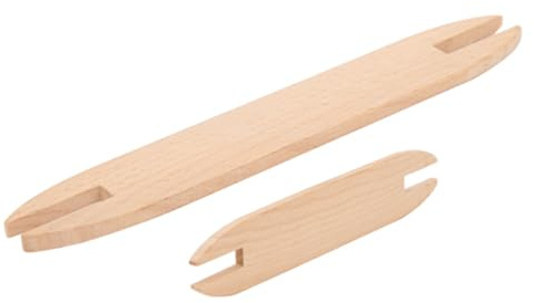 Qcwwy Navette de Tissage en Bois de Hêtre, Outil de Tapisserie de Bricolage, 2 Tailles pour Débutants et Experts, Améliore les Compétences Artisanales, Outils de Tricot, Accessoires